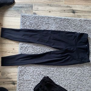 Black athletic leggings. All in motion